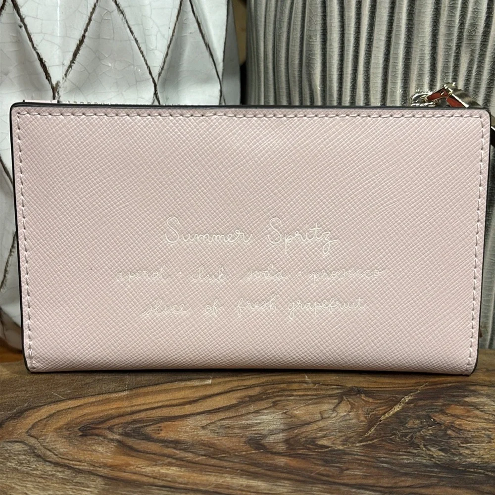 Kate Spade Novelty Tini Embellished Small Slim Bifold Wallet Spritz NWOT - Picture 4 of 16